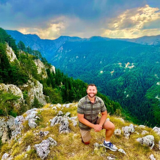 A solo traveler in Montenegro
